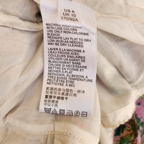 Anthropologie Malibu Floral Maxi Dress Flounced Hem Multicolor - Picture 8 of 12